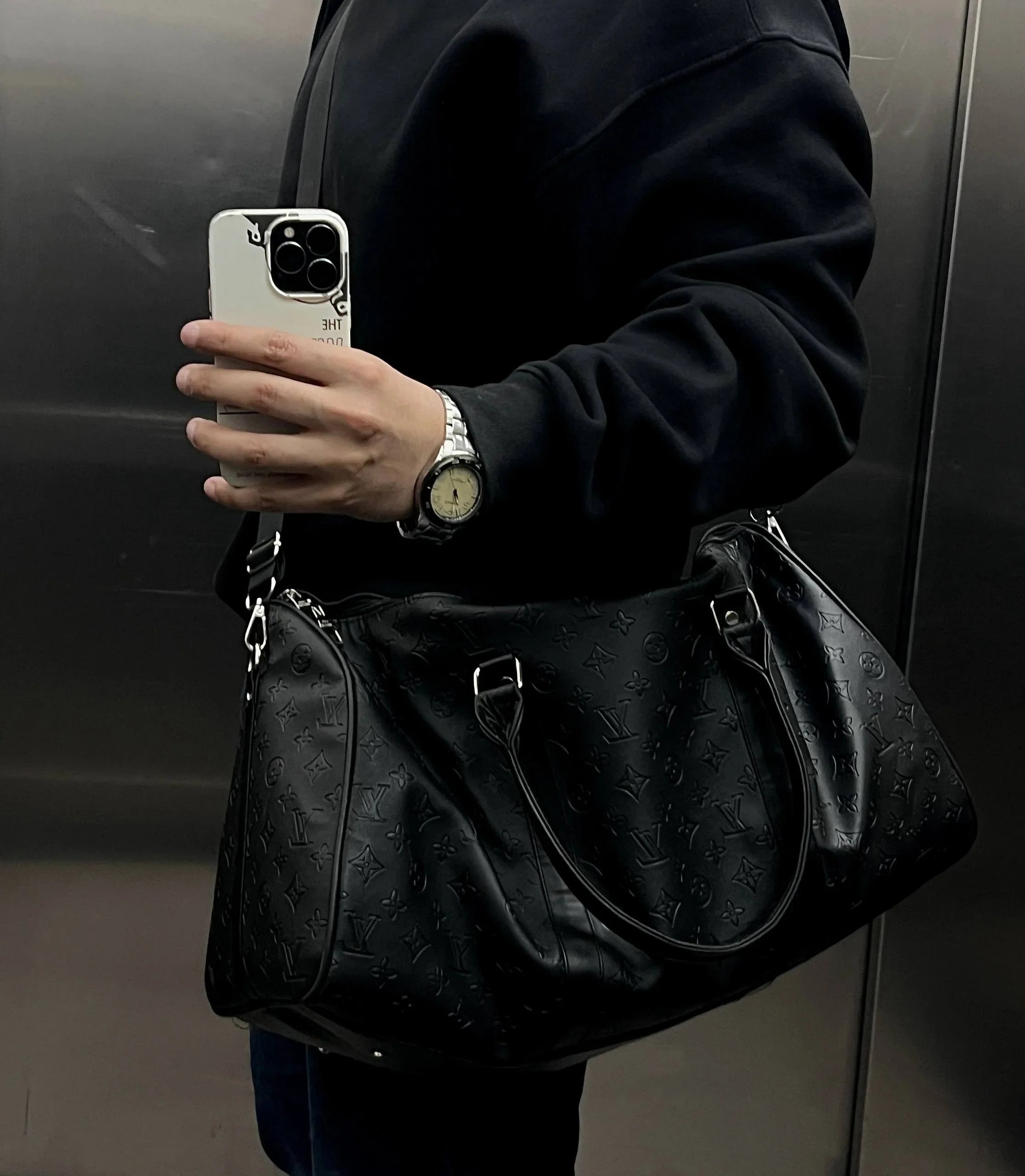 LV Leather Duffle Bag - REVEN