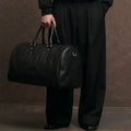 Classic leather duffle bag