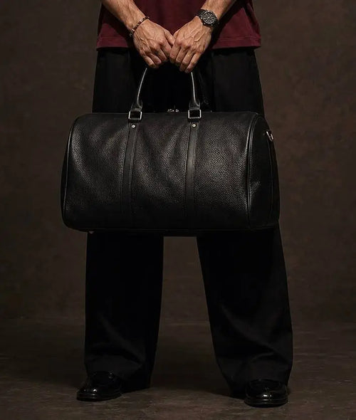 Classic Leather Duffle Bag