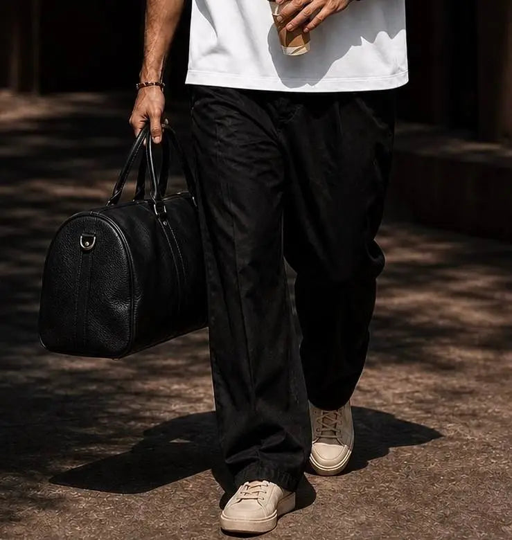 Classic Leather Duffle Bag
