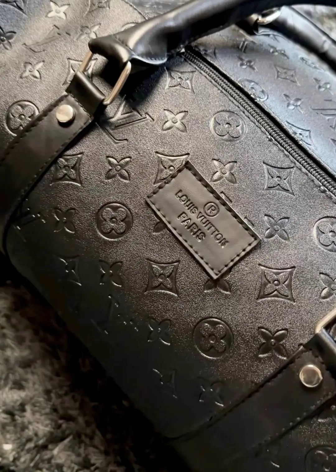 LV Leather Duffle Bag